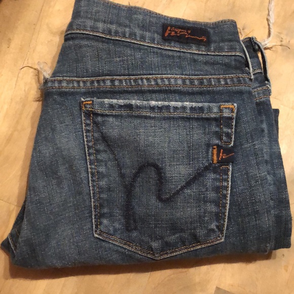 CITIZENS OF HUMANITY Size 29 Kelly #063 Low Waist Crop Stretch Jeans  $79 NEW - Picture 7 of 16